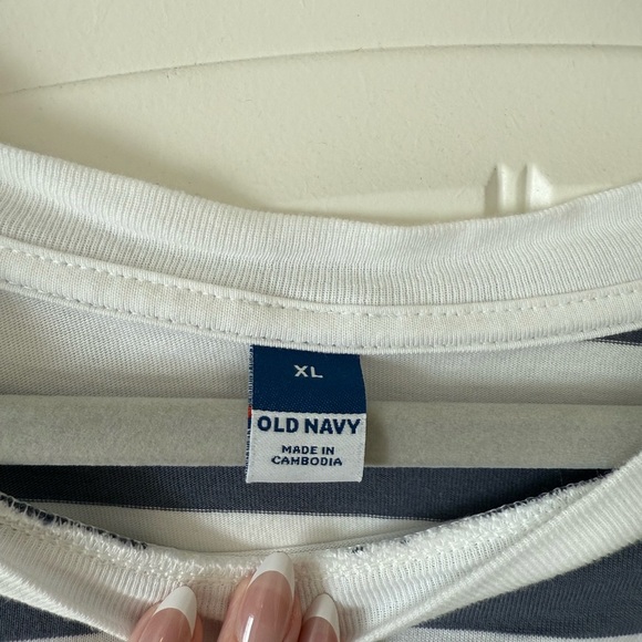 Old Navy Striped T-Shirt Short Mini Dress - Picture 2 of 3